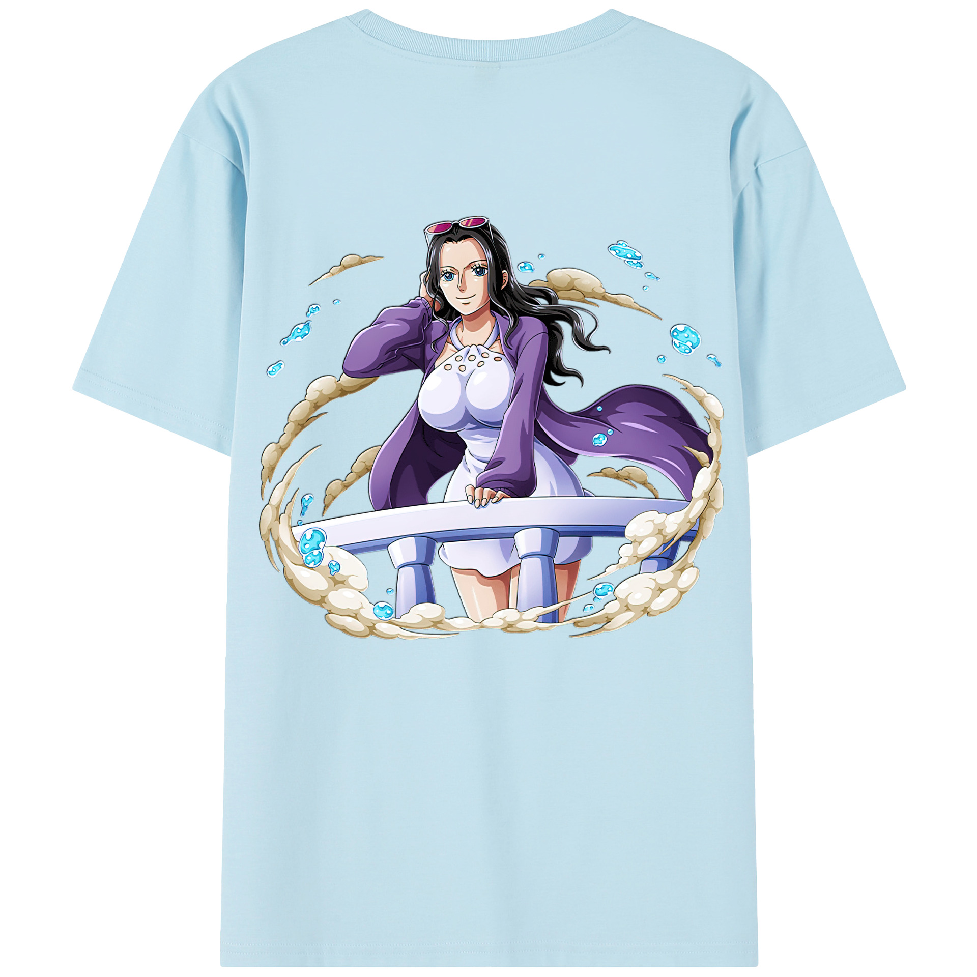 ワンピース ニコ・ロビン ONE PIECE Nico Robin 綿100％半袖Tシャツ（背面プリント）
